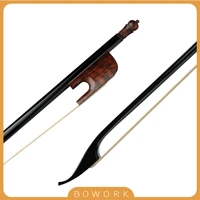 full size violins fiddle mans bow carbon fiber bows baroque style 44 violin bow arch snakewood frog straight well balance new