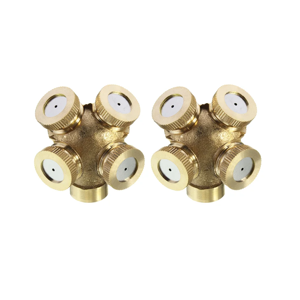 

4 Pcs High Pressure Hose Hole Spray Nozzle Sprinklers Fitting Outdoor Water Sprayer Nozzles