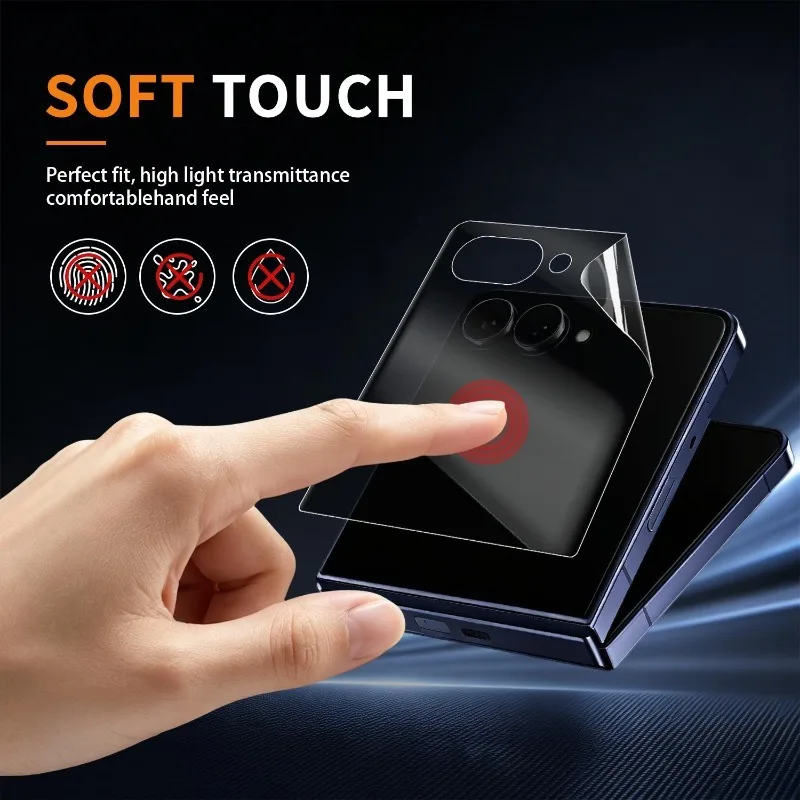 Фото 6-в-1 Защитная пленка для Samsung Galaxy Z Fold8 Ultra Fold 8 с функцией конфиденциальности, антишпионская, премиум-класса, гибкая гидрогелевая пленка из ТПУ. №3