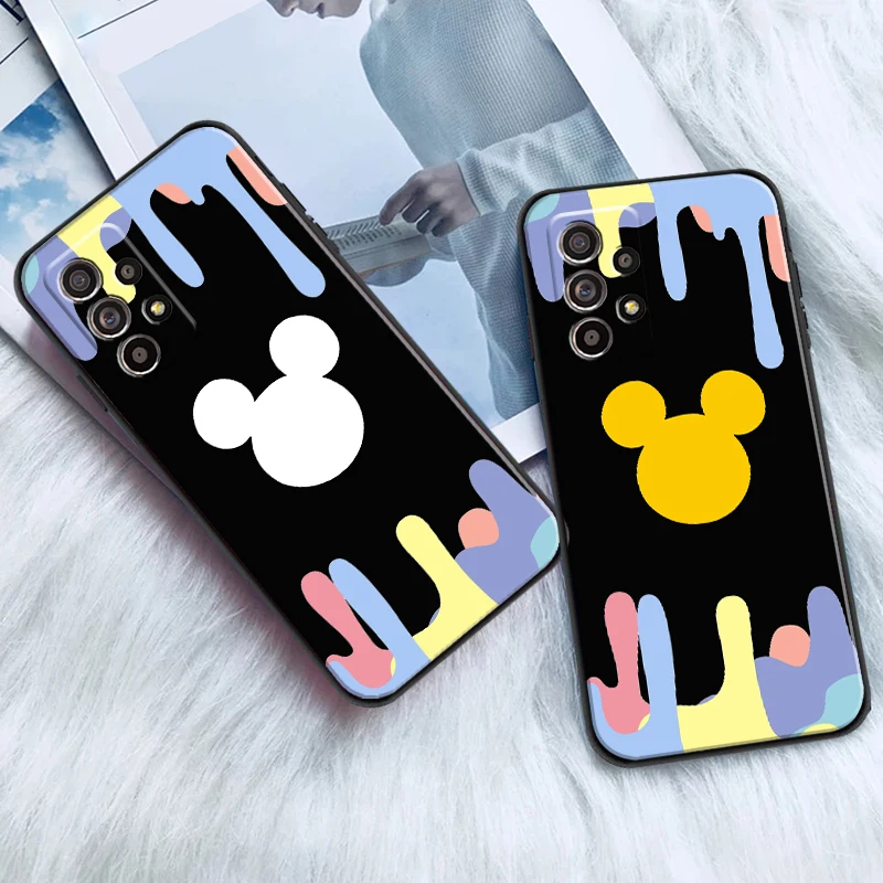 

Ice Cream MIQI For Samsung M11 M12 Phone Case Back Liquid Silicon Coque Black Silicone Cover