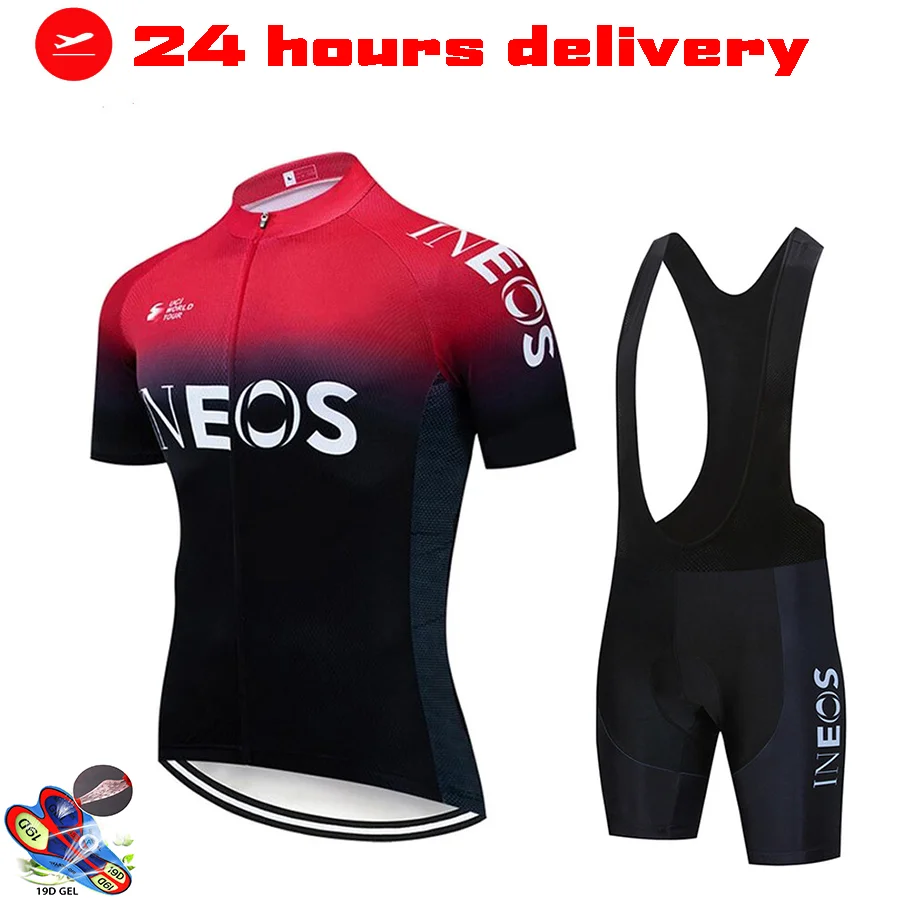 

2022 Red INEOS Велоспорт команда Джерси 19D велосипедные шорты костюм Ropa Ciclismo мужские летние быстросохнущие PRO велосипедные Майо брюки одежда