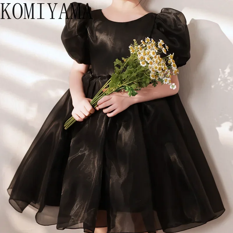 Индивидуальные однотонные простые элегантные платья для дня рождения девочек с