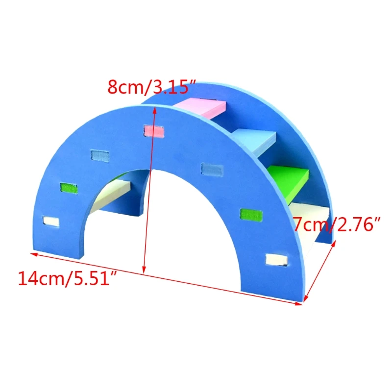 

Hamster Molar Toys Natural Wood Small Animal Toys Assembly Seesaw/Swing/Bridge Round Polished for Pets Squirrel Gerbils