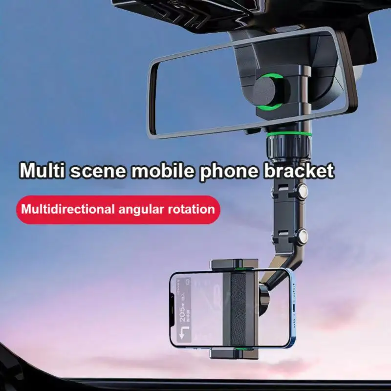 

Multifunctional Car Phone Holder 360 Degree Rotatable Car Bracket Rearview Mirror Seat Navigation Hanging Bracket phone holder