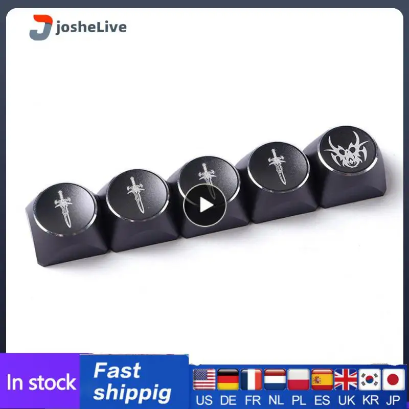 

Keycaps Set Personalized Keycap Keyboard Hardware Eat Chicken Game Mechanical Key Cap Aluminum Alloy Electronic Sports Key Cap