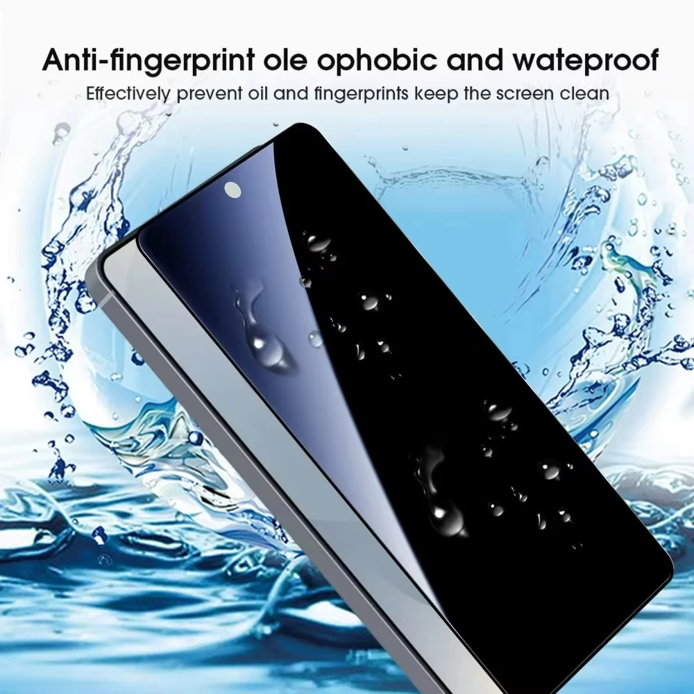 Защитное стекло Privacy для Samsung Galaxy S25 S26 Ultra Edge S24 S23 S22 S21 Plus с функцией разблокировки по отпечатку пальца и защитой от подглядывания (art.: 3920d80644cd1) - 3920d80644cd1