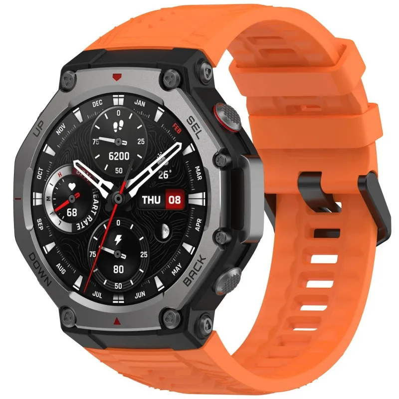 Силиконовый ремешок для умных часов Amazfit T-REX 3 спортивный оригинальный сменный