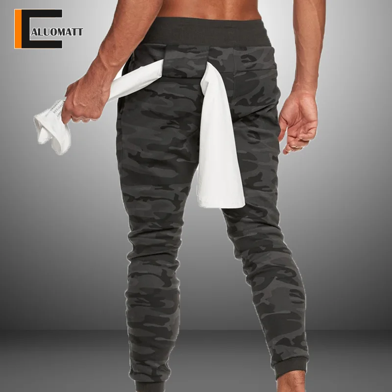 

Men's Skinny Joggers Pants Men Running Tights Cotton Track Pants Gym Fitness Sports Trousers Male Bodybuilding Training Bottoms