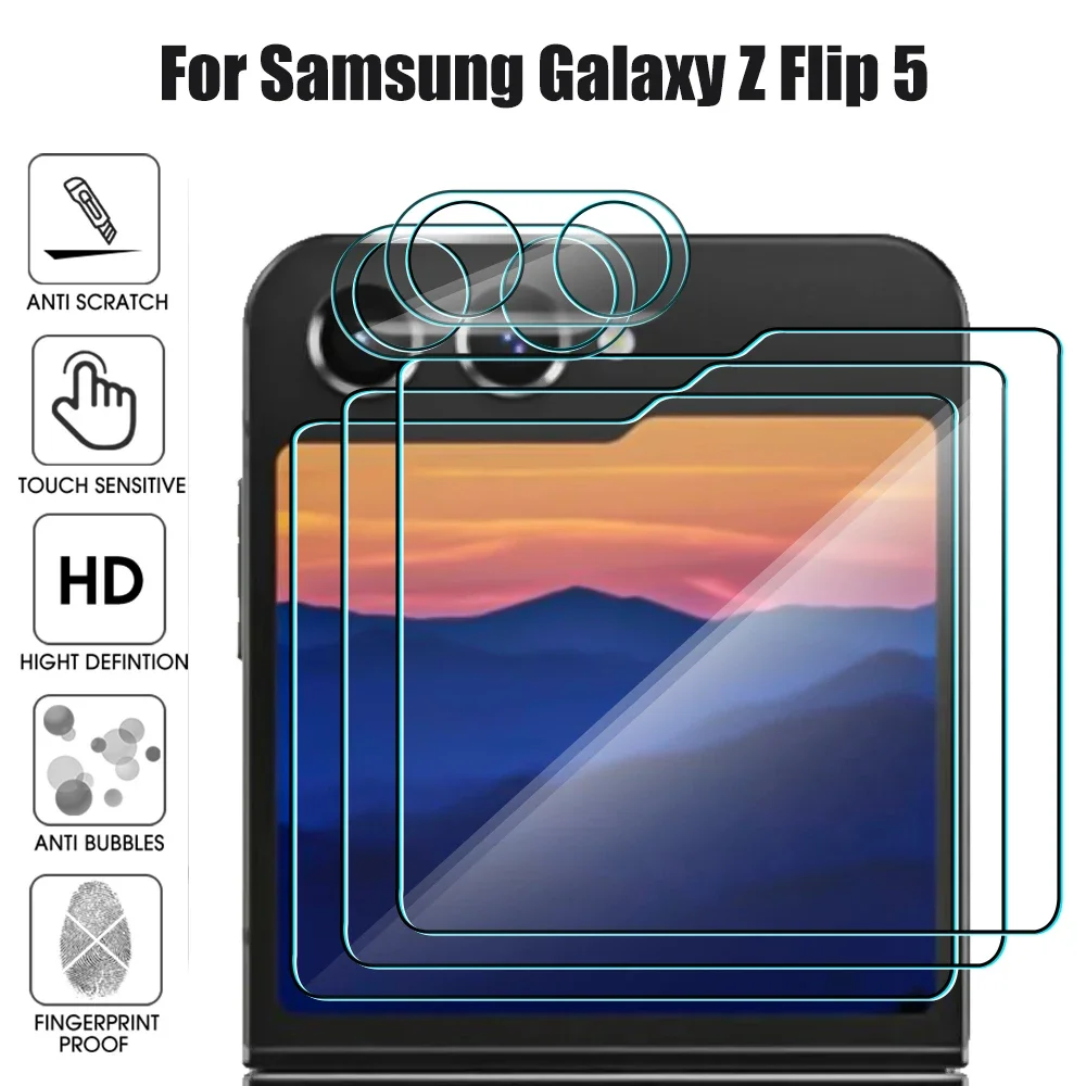 5/1 шт. Flip5 Flip6 Задняя внешняя защитная пленка для экрана Samsung Z Flip 5 6 ZFlip5 ZFlip6 Защитная
