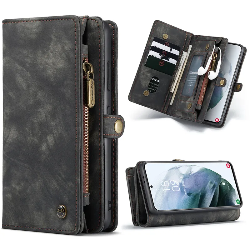

Wallet Card Slots Flip Leather For Samsung Galaxy S21 Ultra Plus Note 20 A72 A52 A32 A12 A71 A51 S20 FE Case Cover Funda Coque