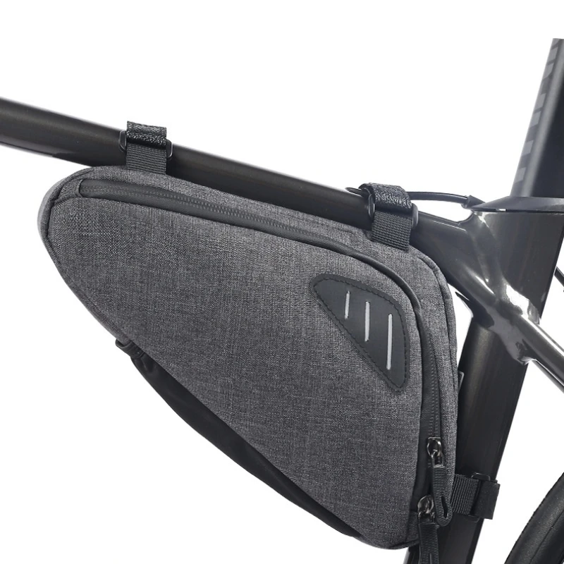 

Bike Bag Triangle Bicycle Bags Front Tube Frame Bag Large Capacity Double Zipper Scratch-resistant Bicycle Bag Bike Accessories