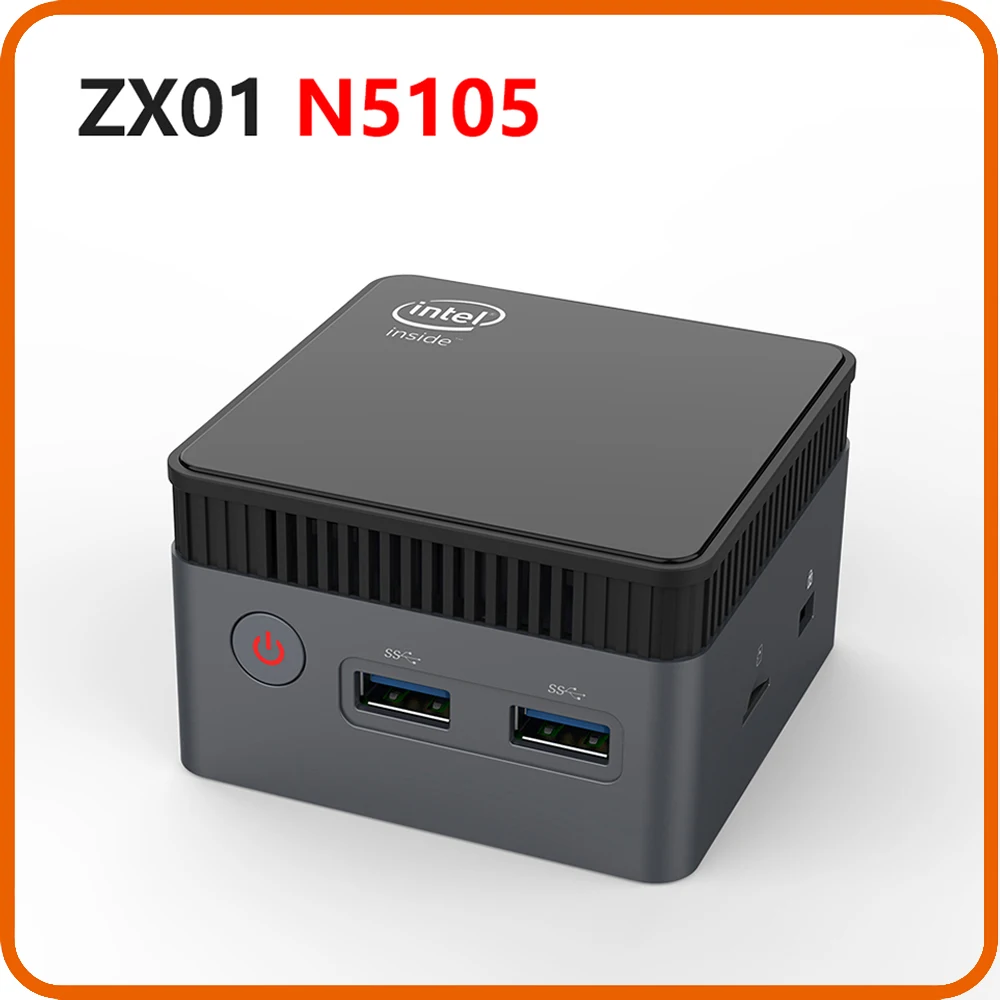 Мини-ПК ZX01 Windows 11 Intel N5105 2 9 ГГц DDR4 8 ГБ ТБ SSD 1000 МБ Φ Wi-Fi BT4.2 настольный мини-ПК игровой