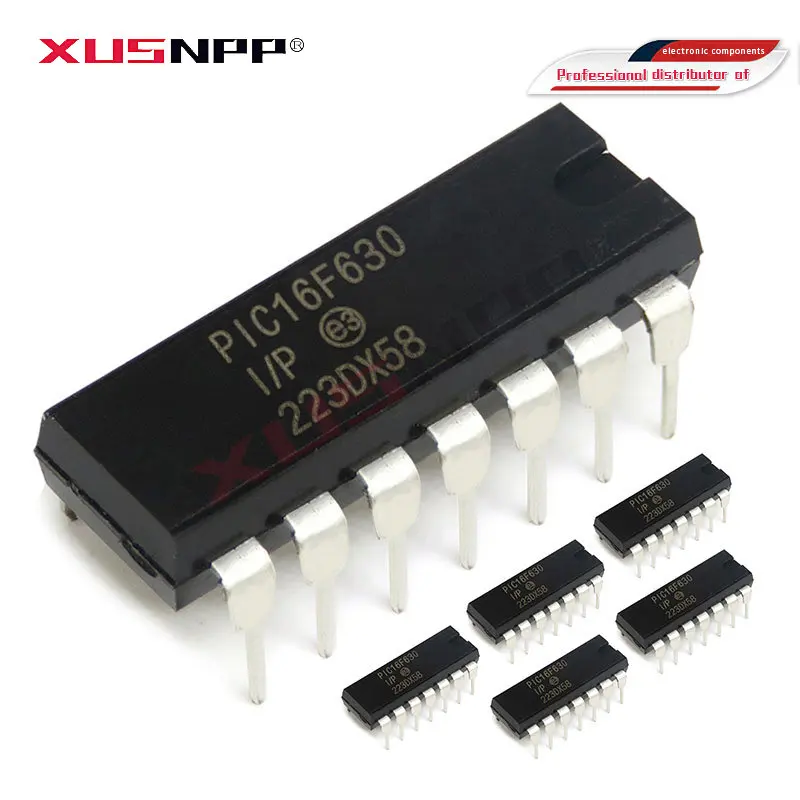 5 шт. Φ/P DIP14 PIC16F630-I DIP PIC16F630 DIP-14 16F630 новая и оригинальная интегральная схема