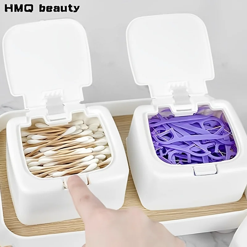 Настольный всплывающий небольшой ящик для хранения органайзер макияжа с крышкой