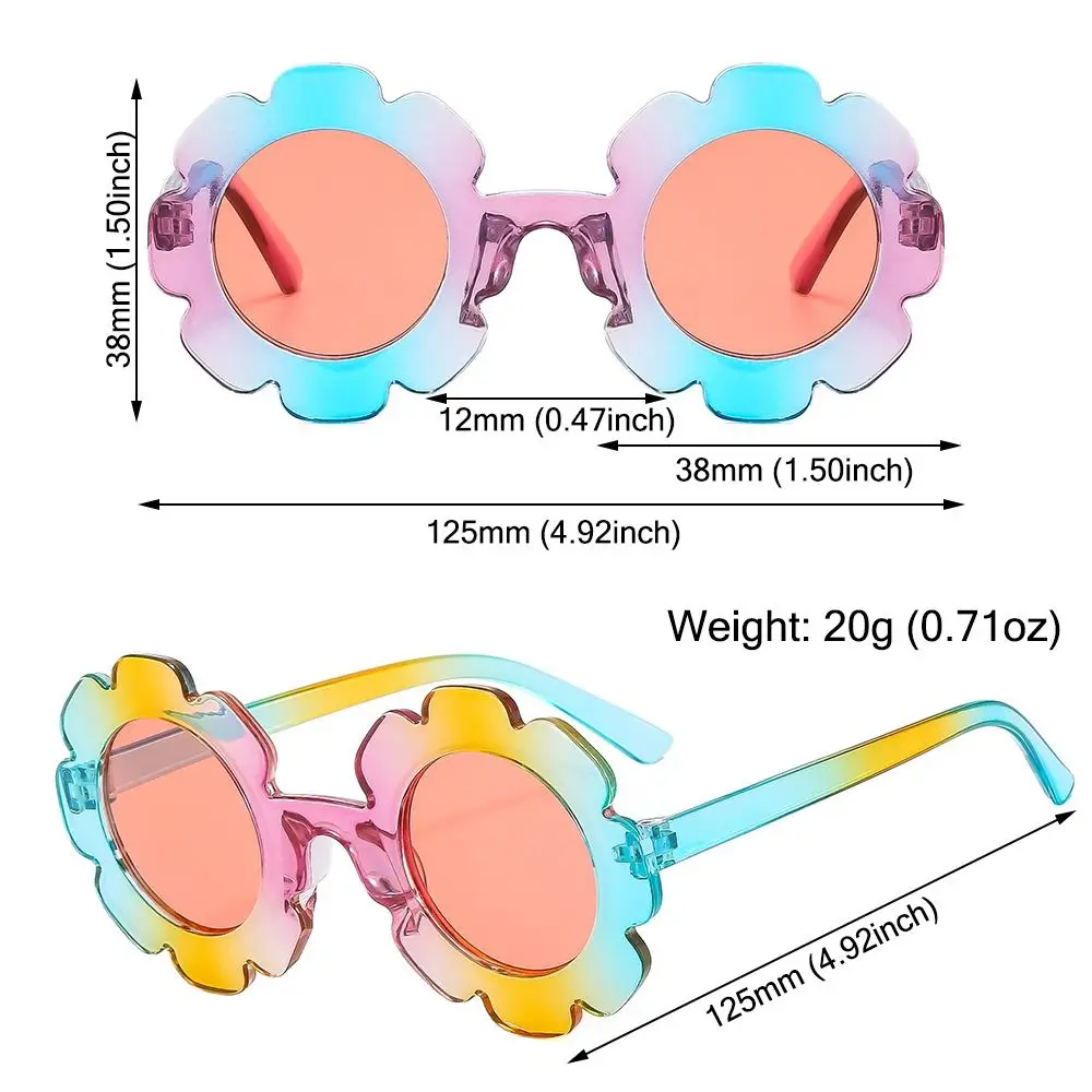 Красочные детские дневные Модные солнцезащитные очки в круглой оправе для