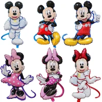 1 pcs mickey minnie mouse foil balloon kids birthday party decorations baby shower supplies air globos girl gifts