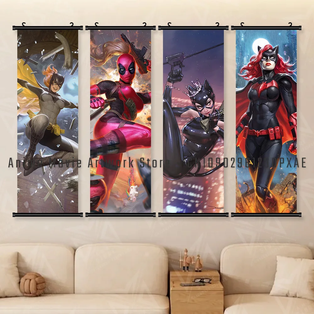 DC Movie Universe Classic Character Harley Quinn Decoration Canvas Print HD Picture Fashion Poster Hang Painting For Living Room