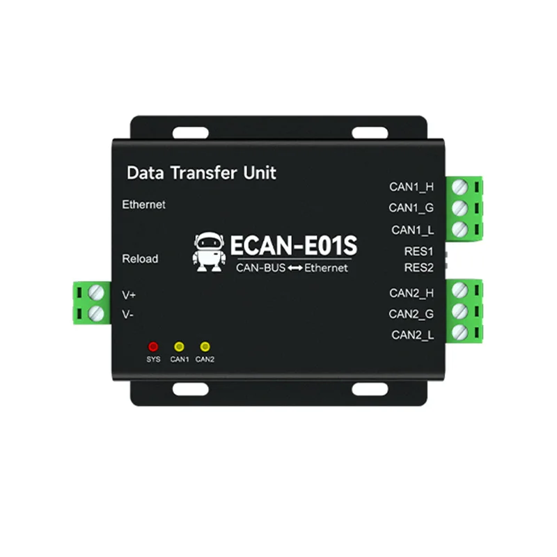 Can to Ethernet Protocol Converter Can2.0 XHCIOT ECAN-E01S TCP/UDP Relay DC 8-28V Dual Channel Isolation
