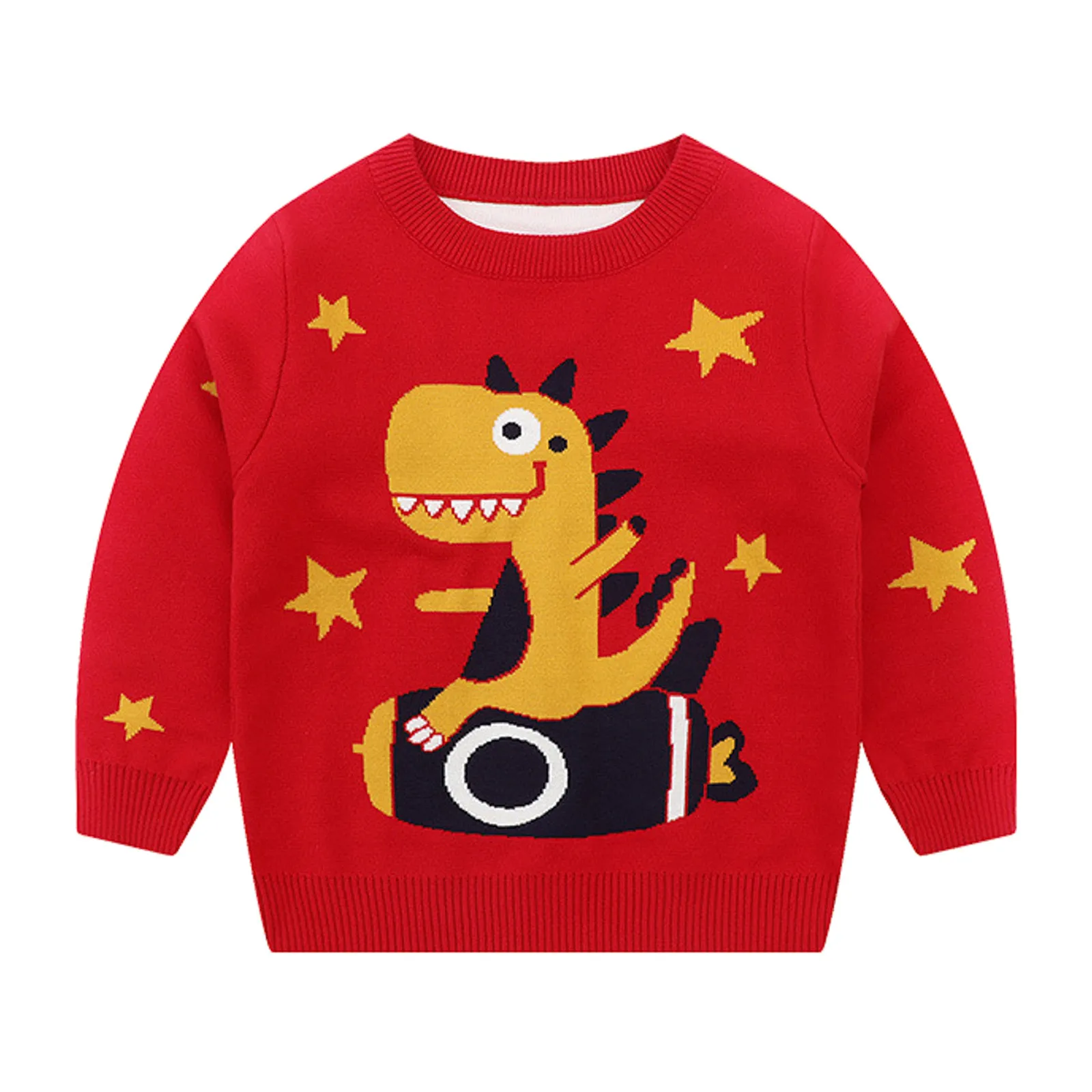 

2023 Autumn Winter New Baby Boys Sweater Jumper Cartoon Children Sweaters Toddler Pullovers Fashion Kids Clothes 1 2 3 4 5 6 7Y