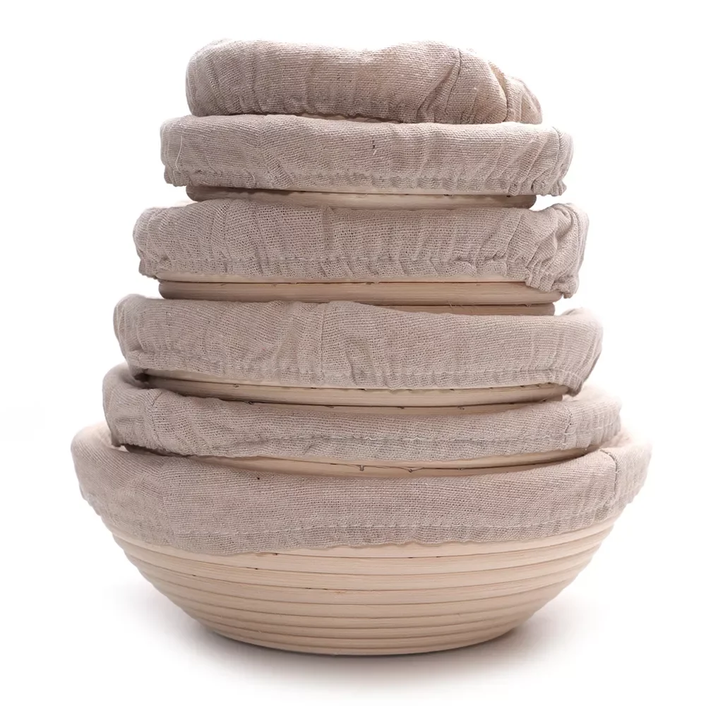 

Proofing Basket, Bread Proofing Basket + Linen Liner Cloth for Professional & Home Bakers