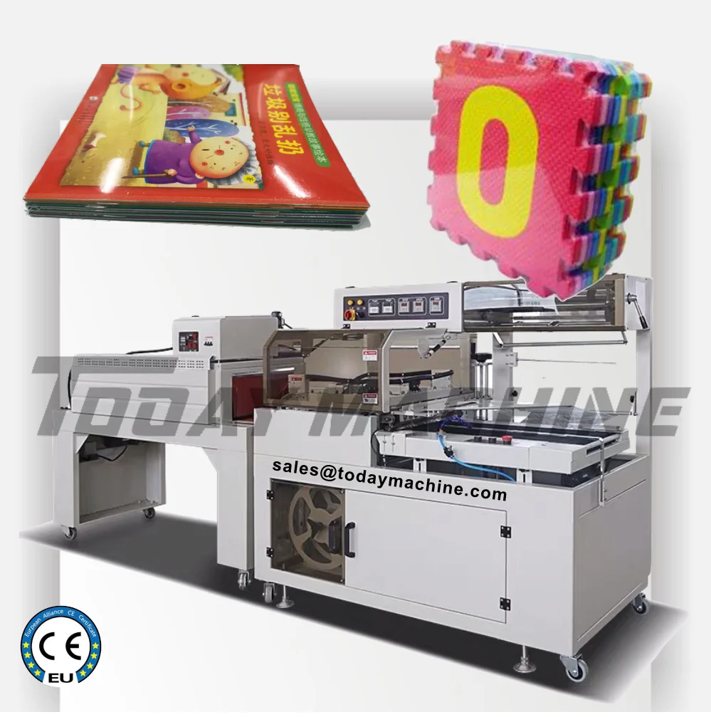 

Automatic POF film mobile phone box tunnel shrink wrapping machine price