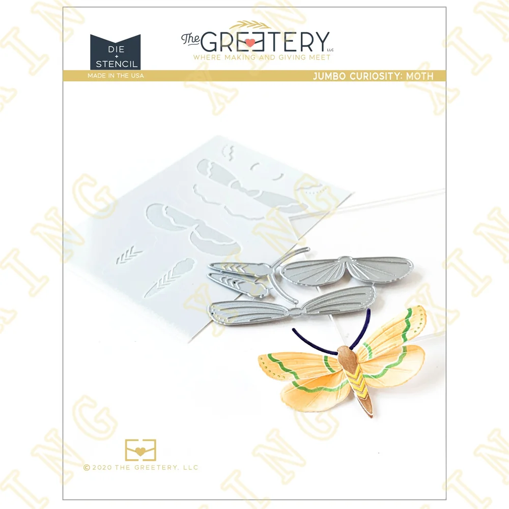 

Moth 2022 New Arrival Metal Cutting Dies Scrapbook Diary Decoration Stencil Embossing Template Diy Greeting Card Handmade