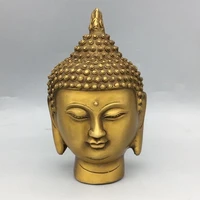chinese hand carved pure brass sakyamuni buddha statue