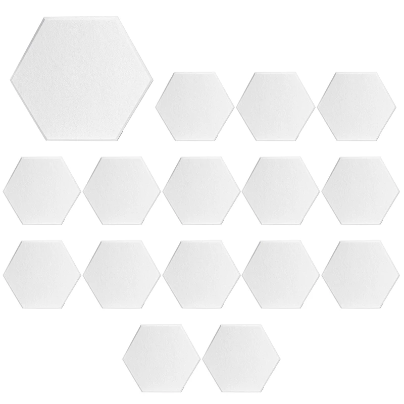 

16 PCS Hexagon Acoustic Panels Sound Proof Padding Sound Dampening Panels for Recording Studio Office Home Acoustic
