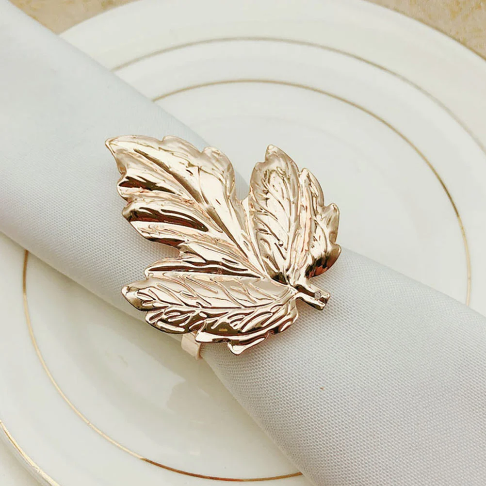 

3Pcs Elegant Napkin Ring Christmas Decorative Napkin Holders for Dinner