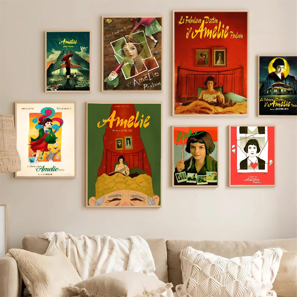 Амели Классический Фильм Ретро Наклейки HD Качество Клей Настенное Искусство Для
