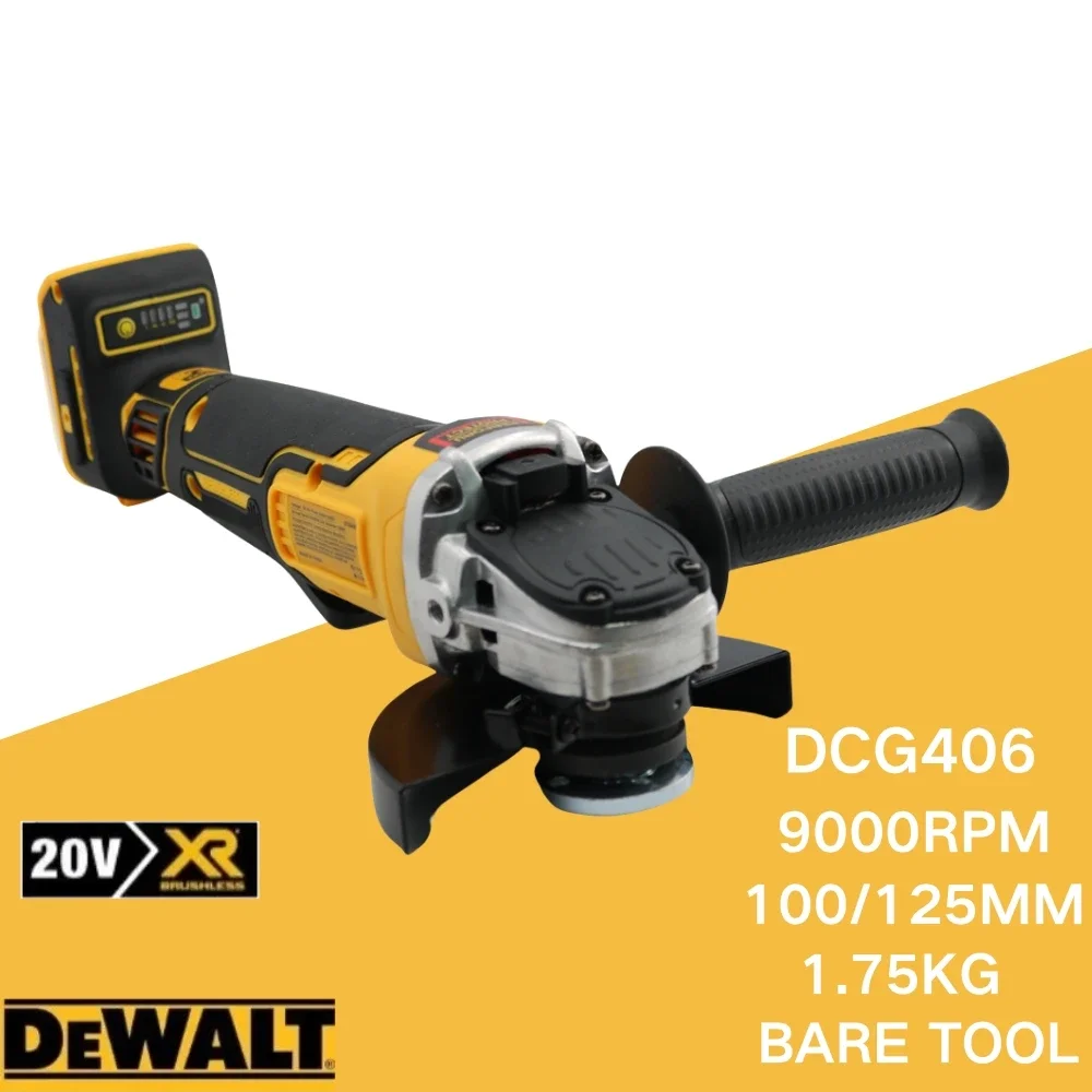Аккумуляторная электрическая дрель DEWALT DCG406 100/125 мм мощная 800 Вт с литиевой