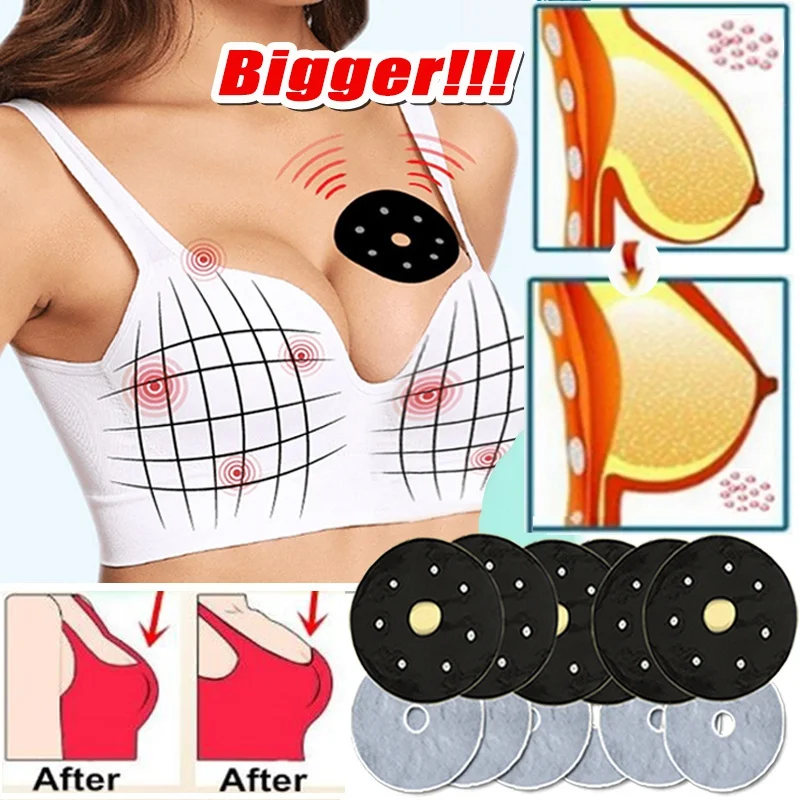 

8/4/2Pcs Massage Magnet Electromagnetic Breast Tape for Women Home Magnet Breast Enhancer Chest Enlargement Massage Chest Care