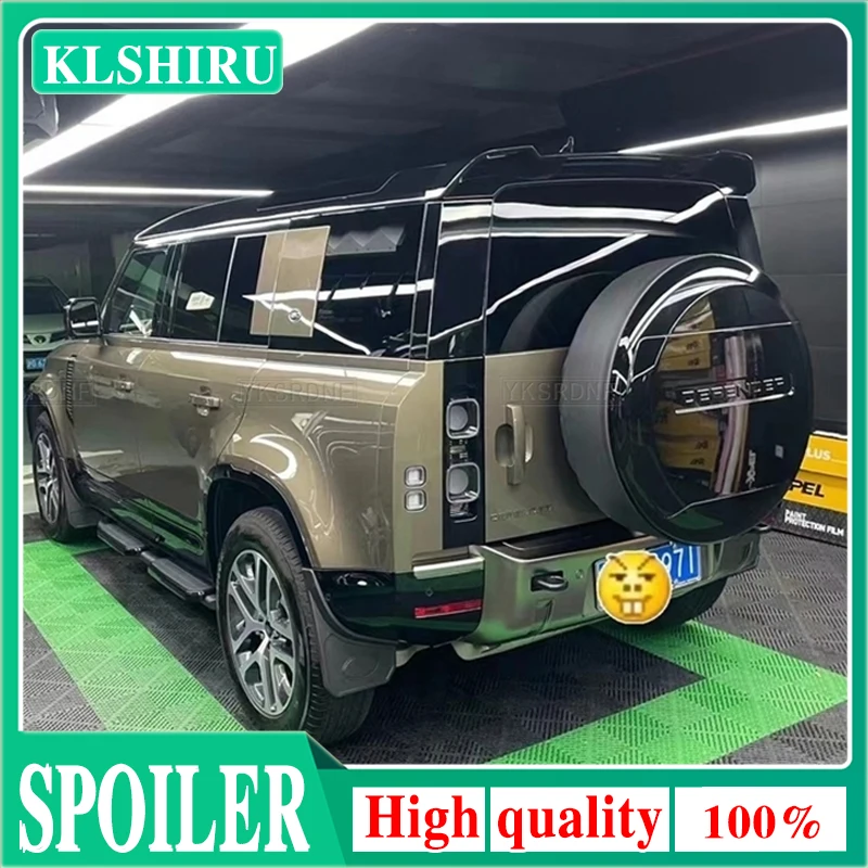 

KLSHIRU For LAND ROVER DEFEND 2020 2021 ABS Plastic Rear Roof SpoilerTrunk Boot Lip tail Wing