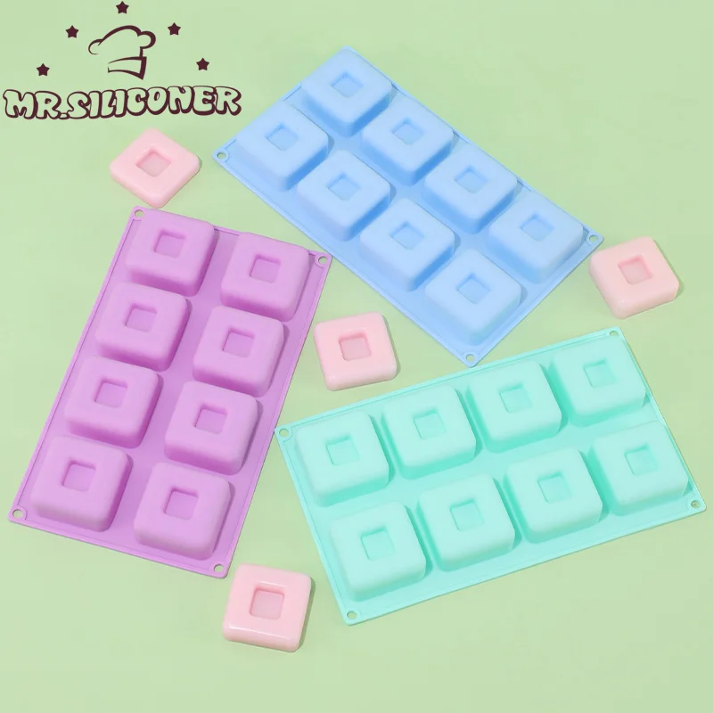 

8 Holes Silicone Cake Mold Baking Pastry Chocolate Pudding Mould DIY Muffin Mousse Ice-Creams Biscuit Cake Decorating Mold Tools