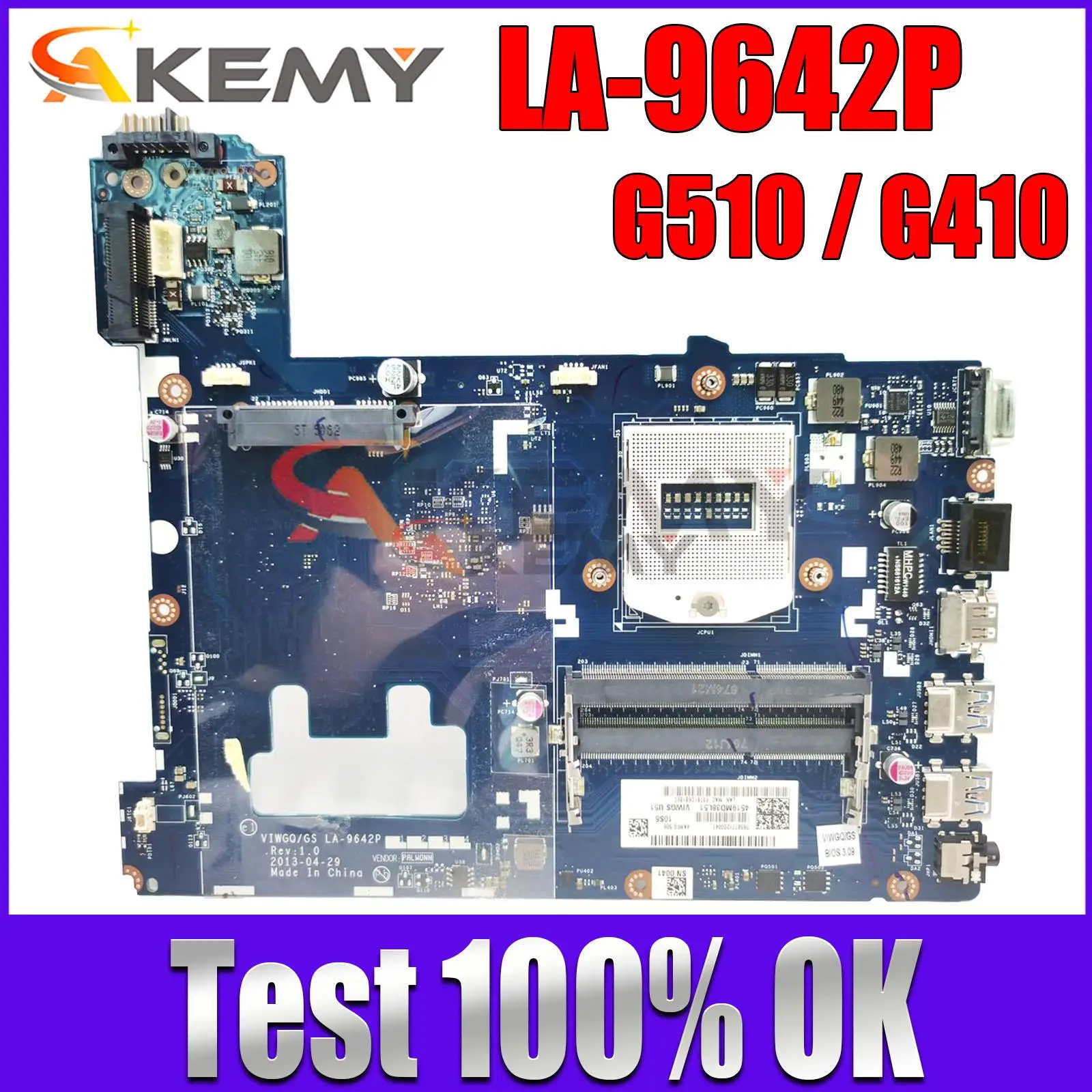 

For Lenovo Ideapad G410 G510 Laptop Motherboard With HM86 Chipset UMA Fru:90003691 90003683 VIWGQ/GS LA-9642P 100% Fully Tested