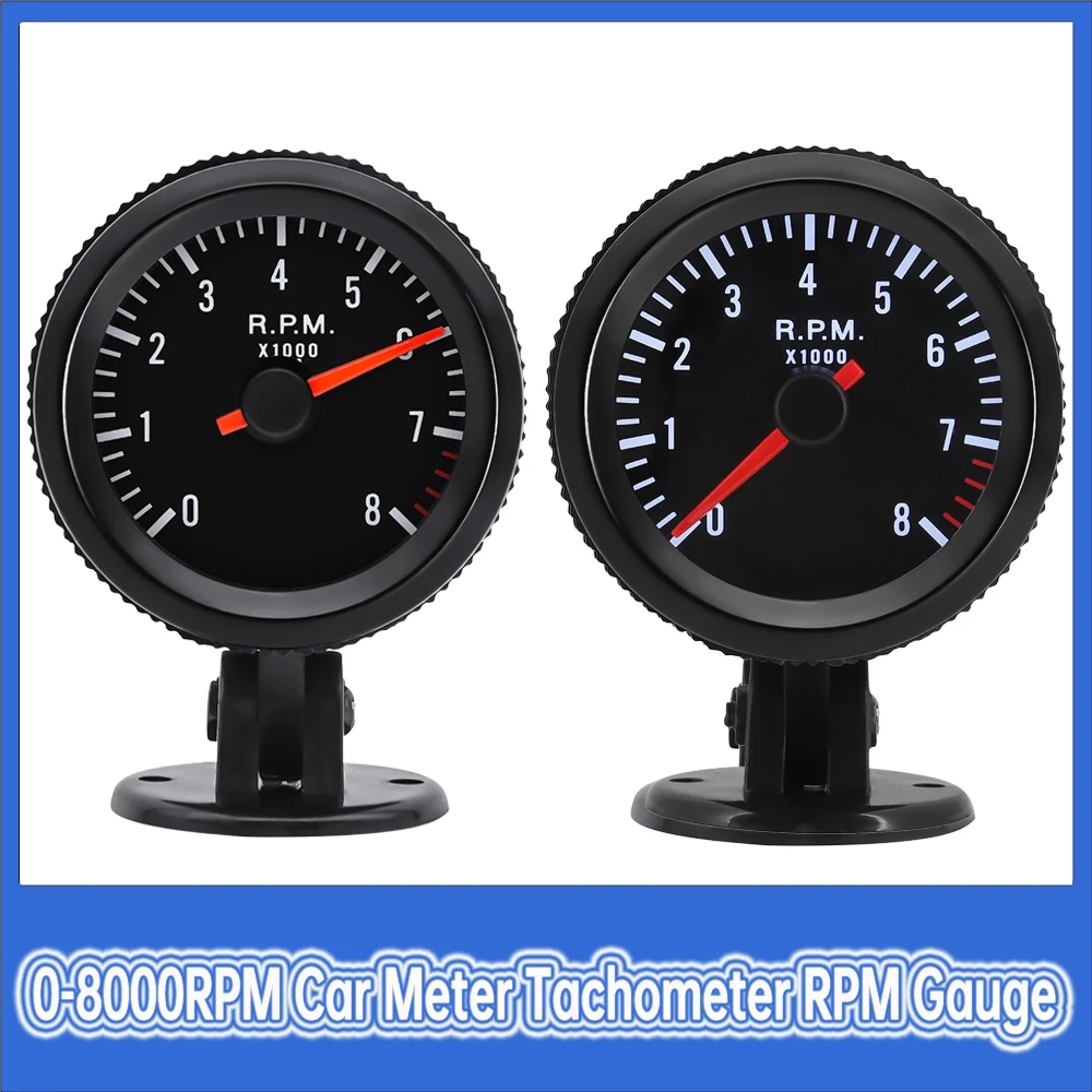 Автомобильный счетчик 0-8000 об/мин тахометр датчик оборотов 52 мм автомобильный