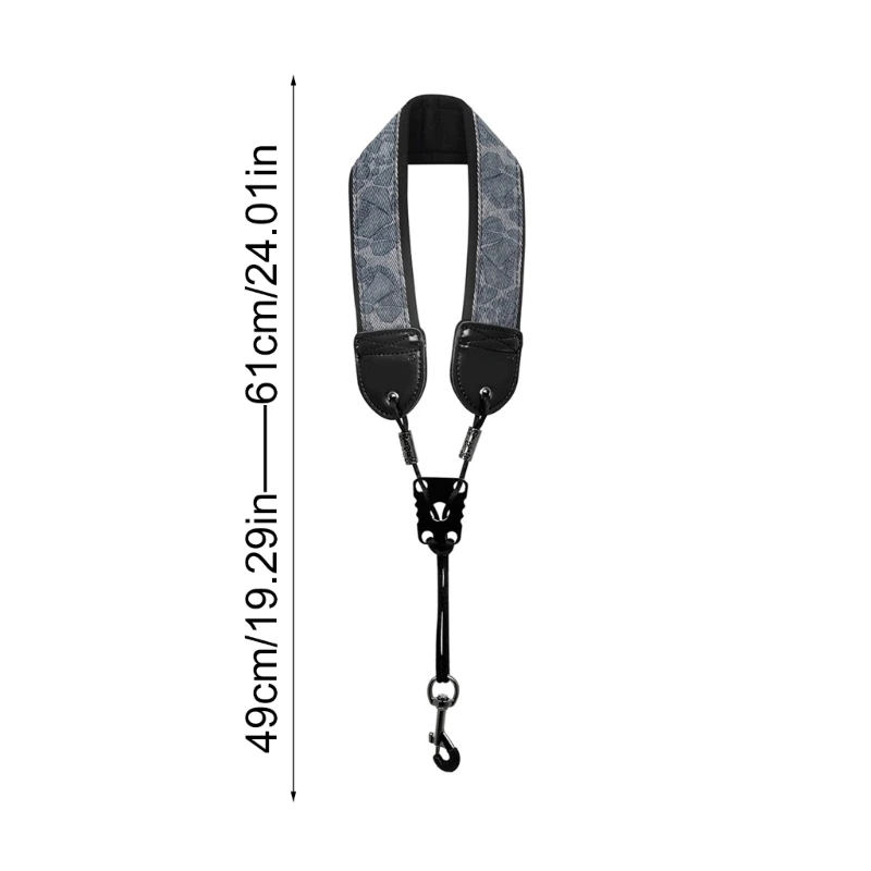 Пояс для саксофона с мягкой подкладкой регулируемый шейный ремень карабином