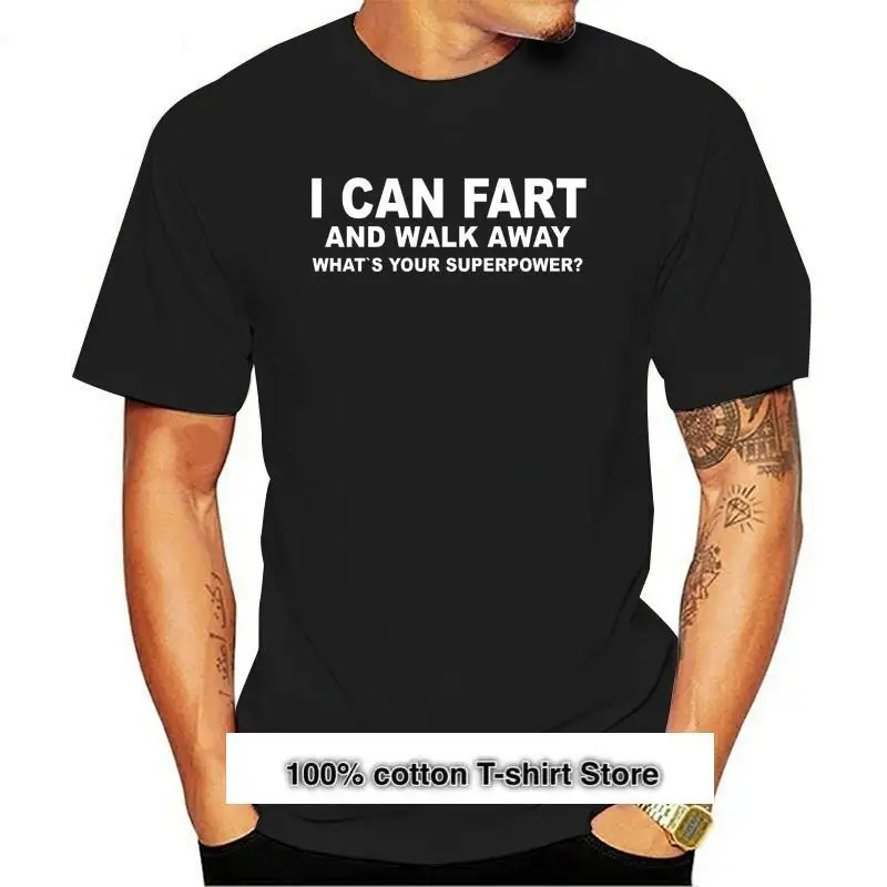 

Camiseta de I Can Fart And Walk Away, divertida, broma, papá, regalo de Navidad para padre, camiseta