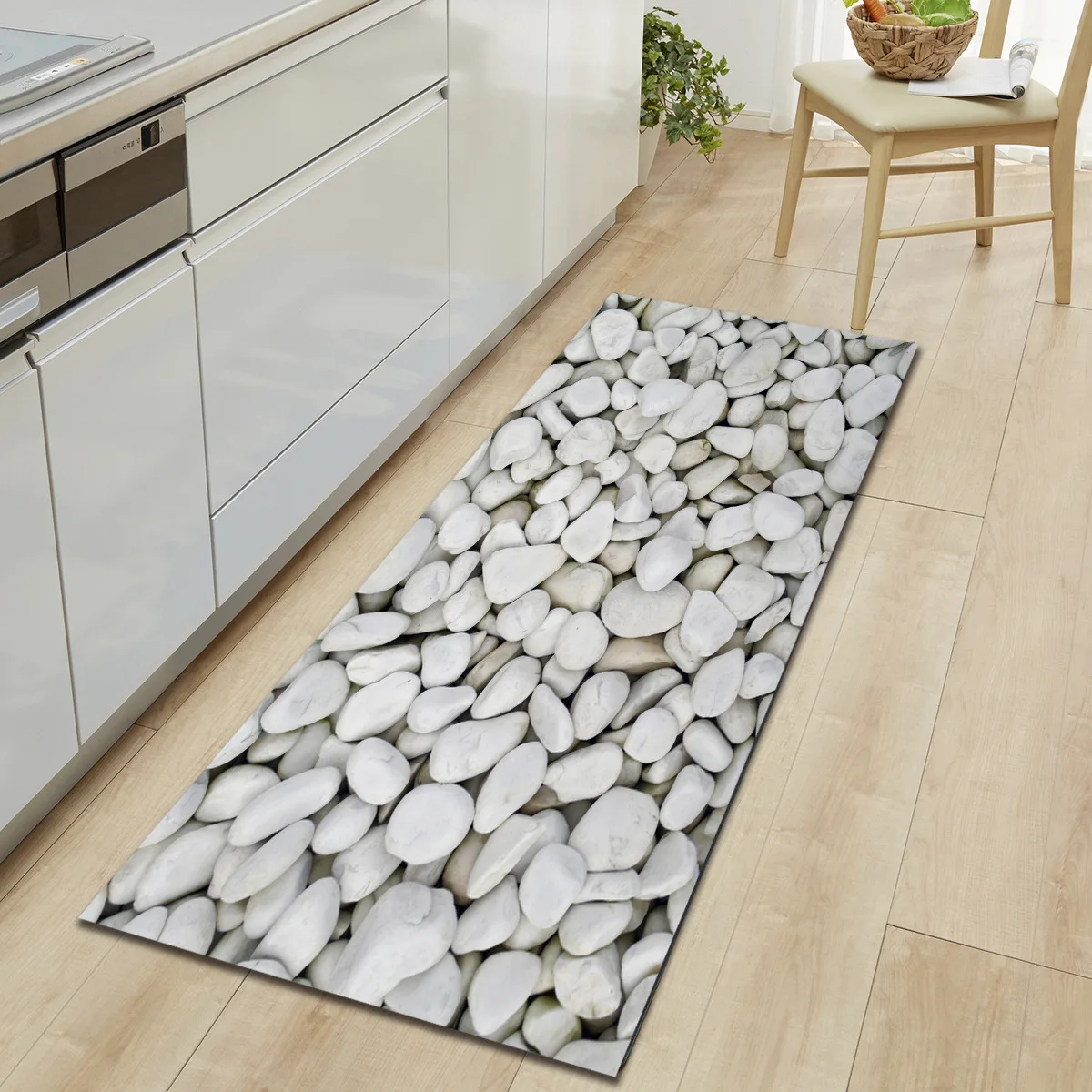 

Colored stone bathroom absorbent non-slip floor mats kitchen long strip bedroom door mats living room carpet
