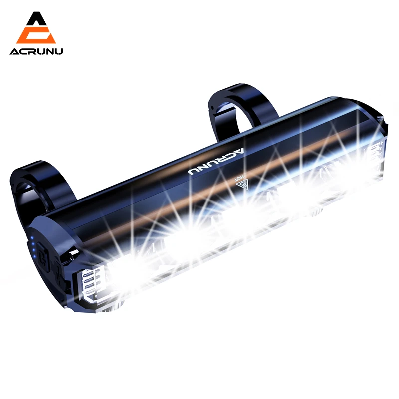 

Acrunu Bicycle Lighting Powerful Bicycle Flashlight 2600lumen Waterproof Front Lamp USB Rechargeable Headlight Bicycle Accessory
