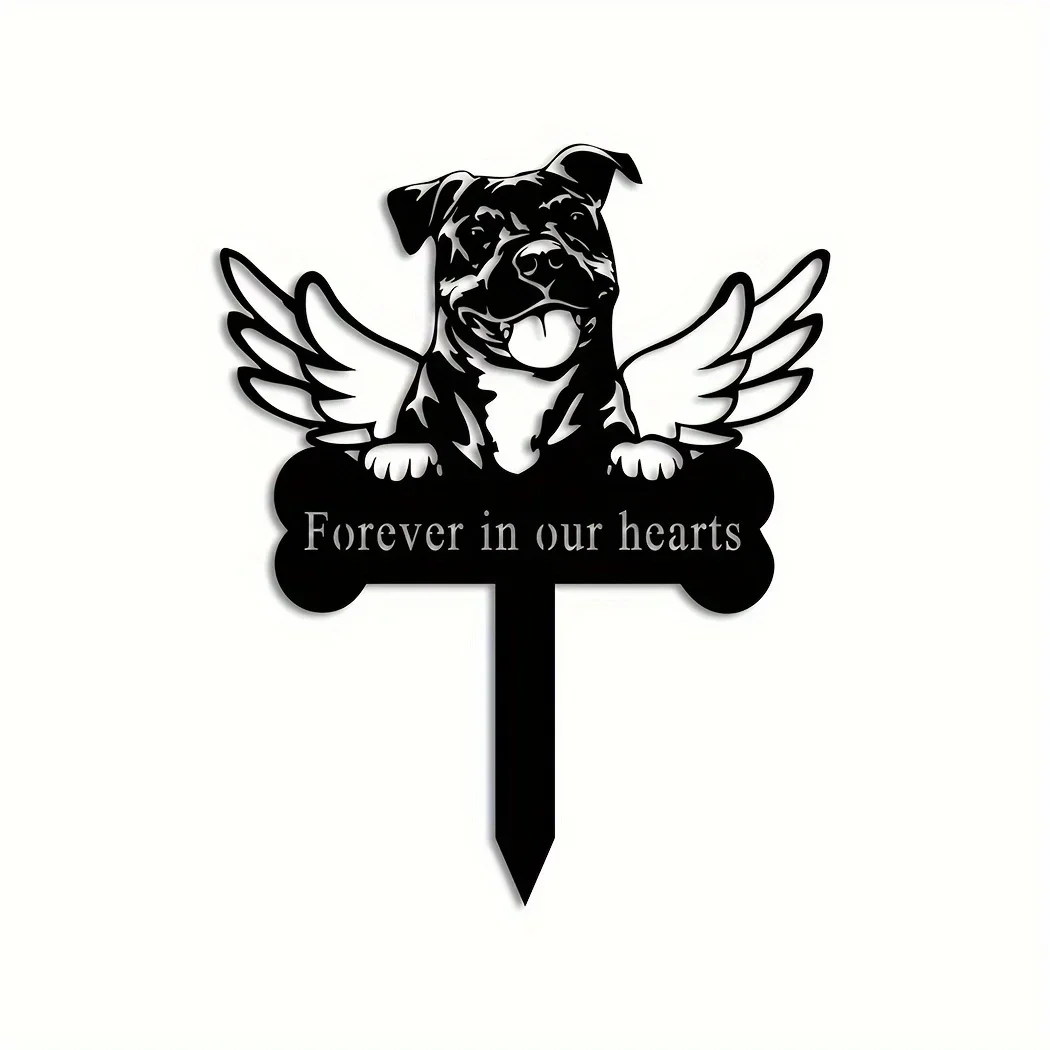 Металлический Мемориальный Садовый Кол Для Собак Американский Знак Питбуля