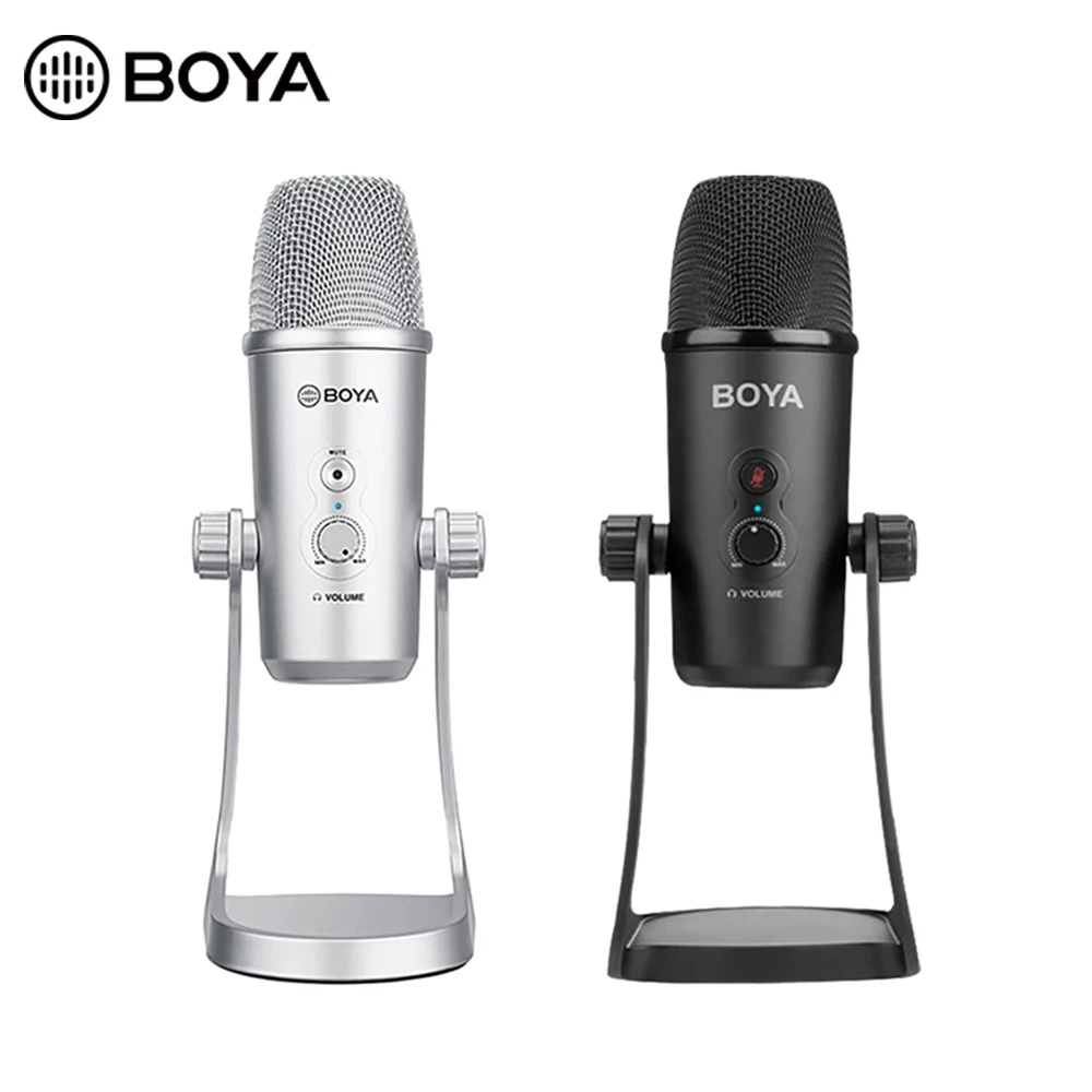 BOYA BY-PM700SP/BY-PM700 конденсаторный USB-микрофон, стерео, вокальный видеомикрофон для компьютерной записи, интервью, Конференции