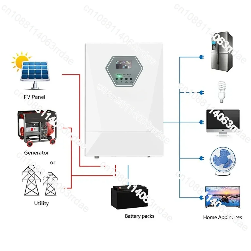 Инвертор домашней мощности 48 В 240 вкл. выкл. 5000 Вт 5500 5 кВт 6 2 MPPT солнечные панели с