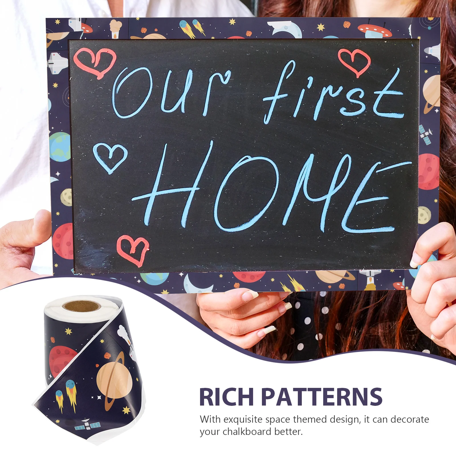 Наклейки на доску объявлений тема космоса стены обратно в школу элементы доски