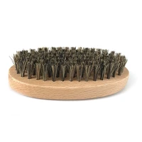 natural boar bristle beard brush for men bamboo face massage that works wonders to comb beards and mustach