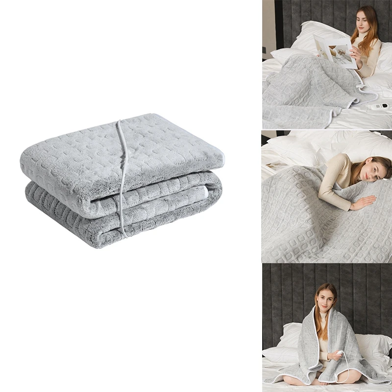 

Heated Blanket Electric Throw-Soft Flannel Fast Heating Electric Blanket With 6 Heating Levels & 8 Time Settings