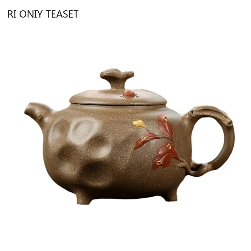 

300ml Chinese traditional Yixing Handmade Purple Clay Teapots Famous Tea Pot Kettle Raw ore Zisha Tea Set Collection Gifts