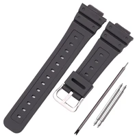 16mm x 25mm rubber watchbands high quality men sports silicone watch strap band for casio 5600 series watch accessories