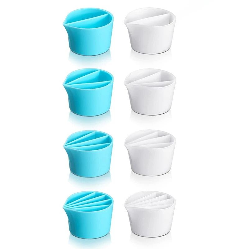 

Set Of 8 Split Cup For Paint Pouring Reusable Silicone Split Cup Paint Pouring Cups With Dividers Paint Pouring Supplies