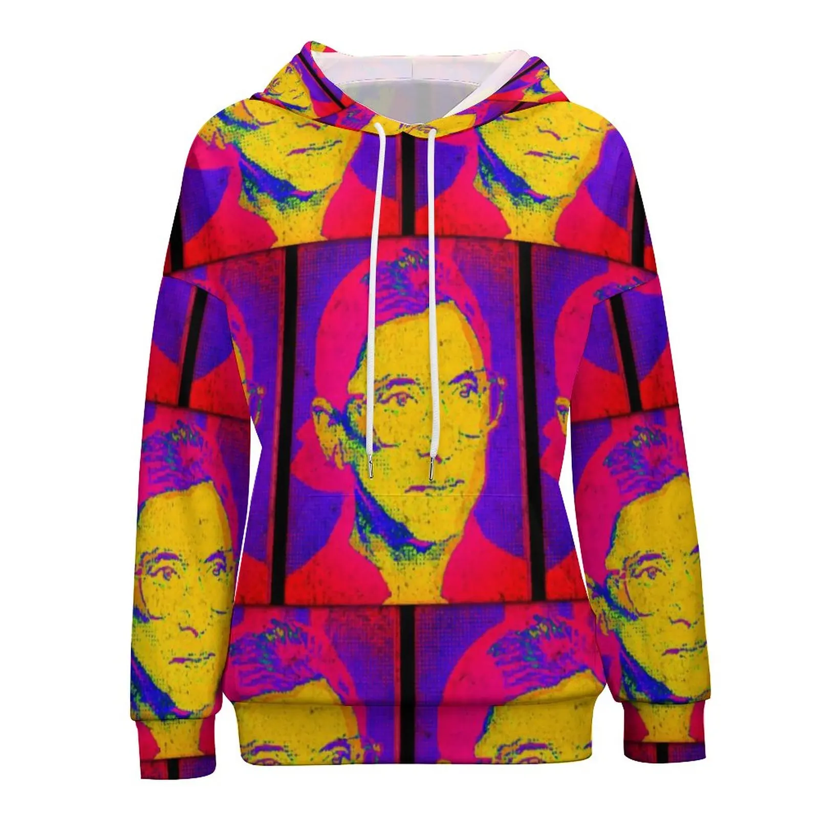 

Женские худи в стиле поп-арт, с принтом, размеры 2XL, 3XL, 4XL